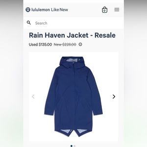 Lululemon Rain Haven jacket